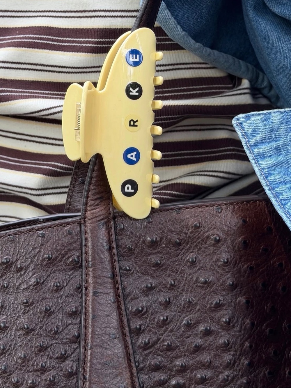 PARKE NYC POP UP SUBWAY CLAW CLIP - Color Lemon